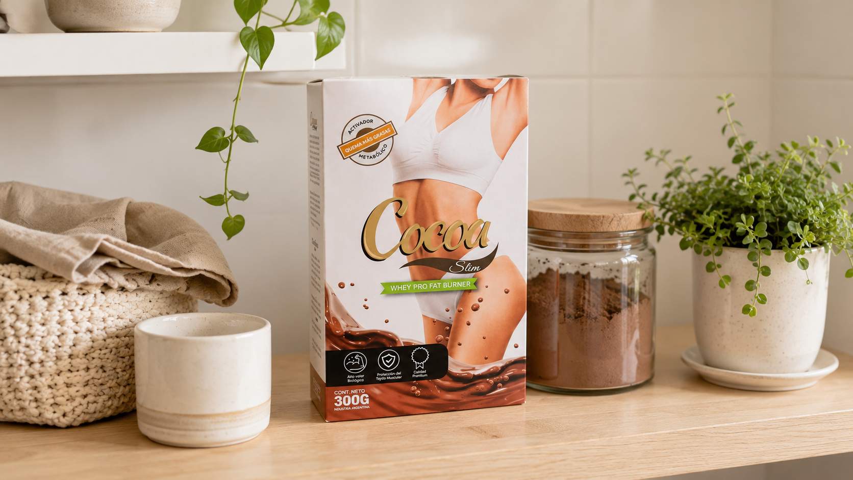 Cocoa Slim en la cocina